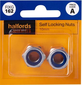 Halfords Self Locking Nuts 10mm (FIXG162)