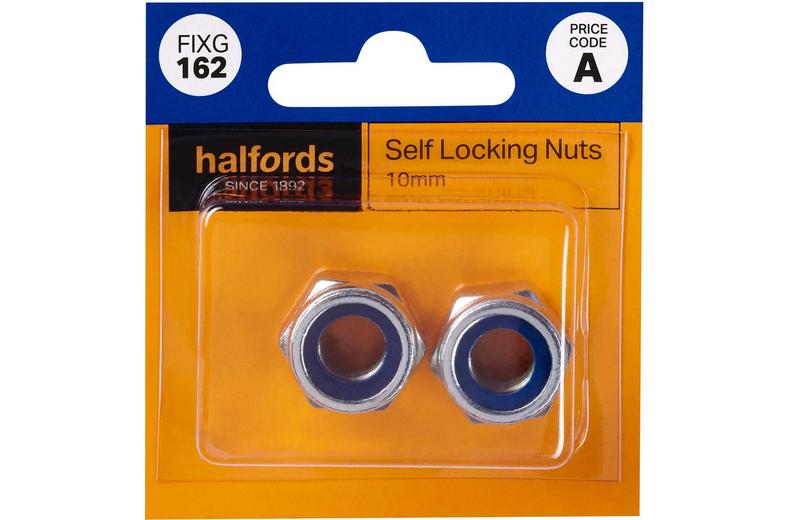Halfords Self Locking Nuts 10mm (FIXG162) Halfords Self Locking Nuts 10mm (FIXG162)