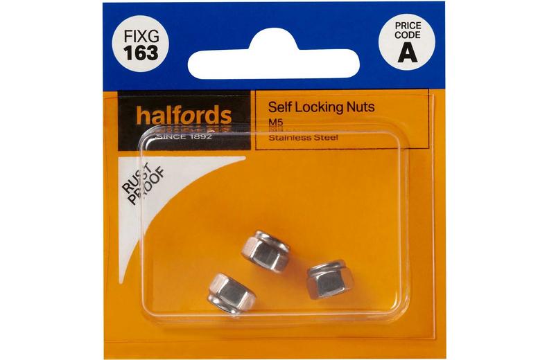 Halfords Self Locking Nuts M5 (FIXG163) Halfords Self Locking Nuts M5 (FIXG163)