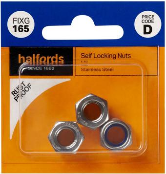 Halfords Self Locking Nuts M8 (FIXG165)