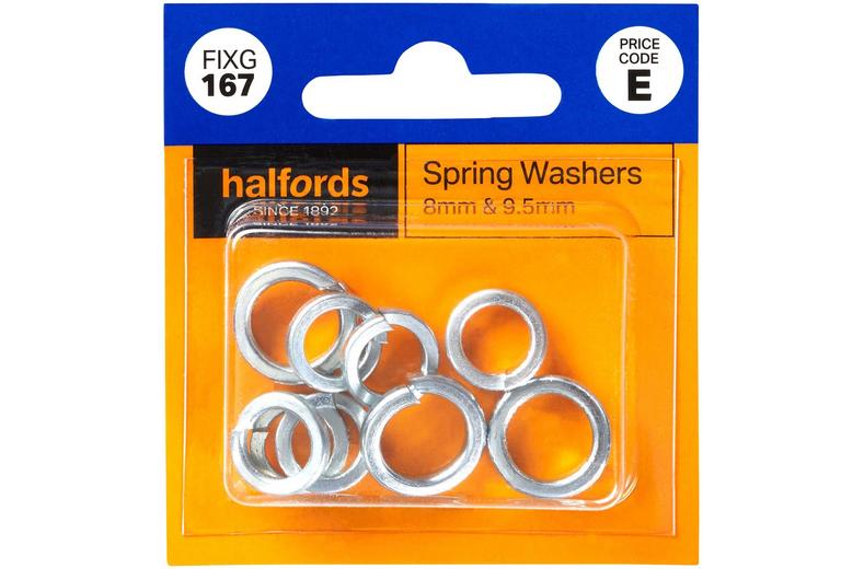 Halfords Spring Washers 8 and 9.5mm (FIXG167) Halfords Spring Washers 8 and 9.5mm (FIXG167)
