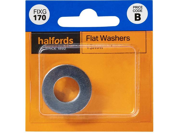 Halfords Flat Washers 13mm (FIXG170)