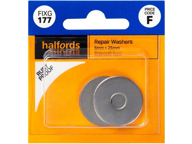 Halfords Repair Washers 6mmx25mm (FIXG178)