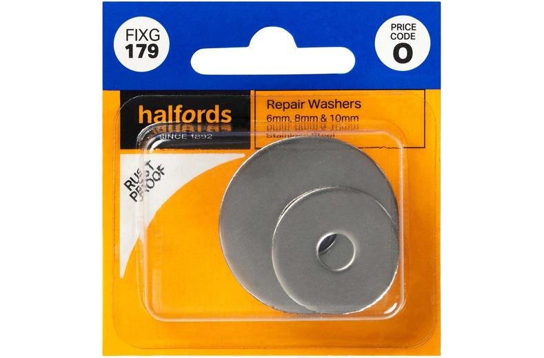 Halfords Assorted Repair Washers 6 & 8 & 10mm (FIXG179) Halfords Assorted Repair Washers 6 & 8 & 10mm (FIXG179)