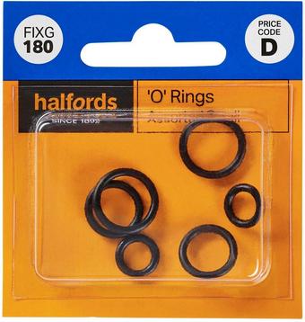 Halfords Assorted Small O-Rings (FIXG180)