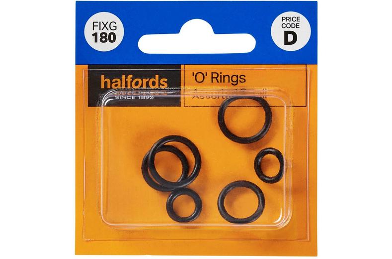 Halfords Assorted Small O-Rings (FIXG180) Halfords Assorted Small O-Rings (FIXG180)