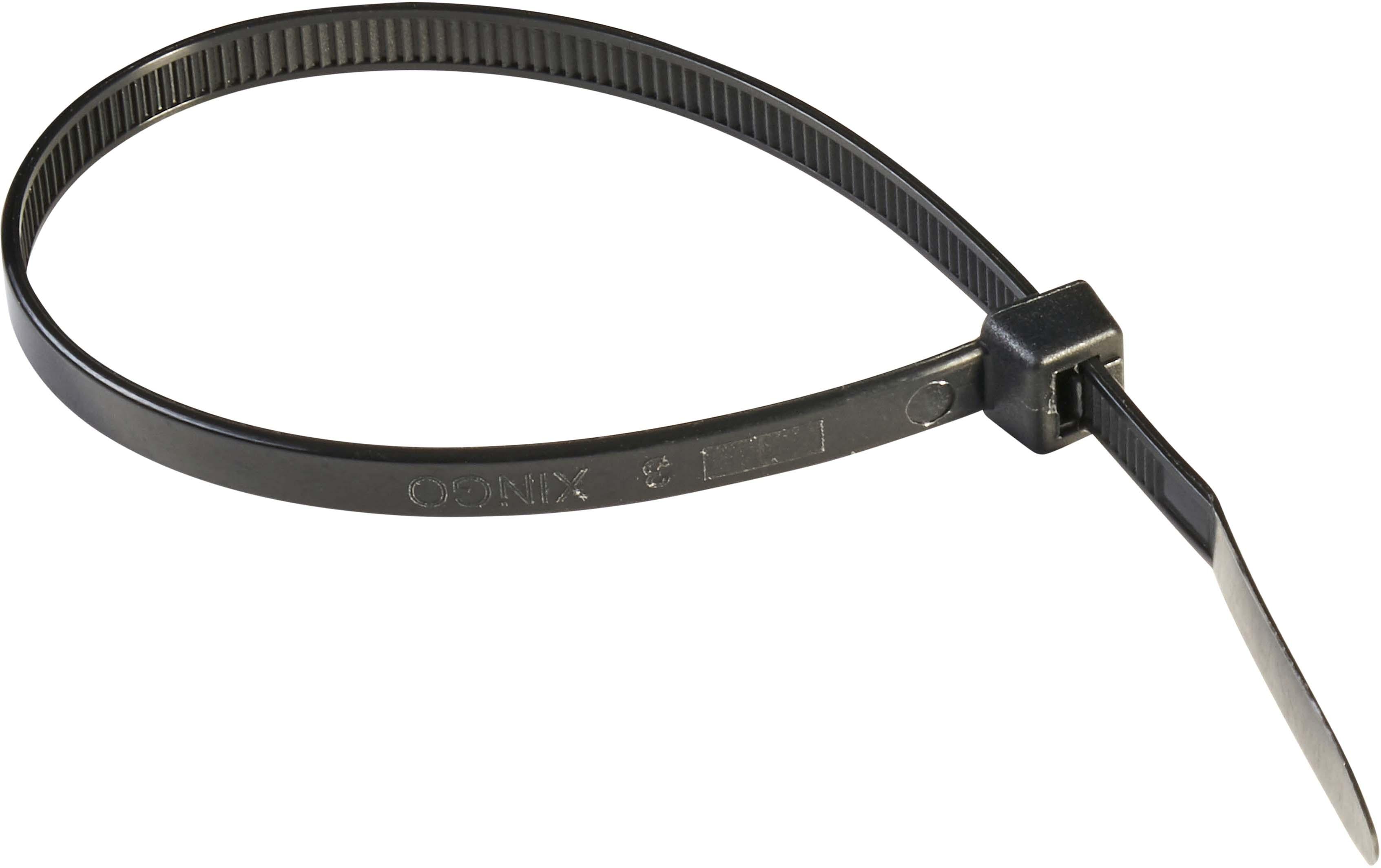 Halfords Cable Ties 200mm Black (FIXG182)