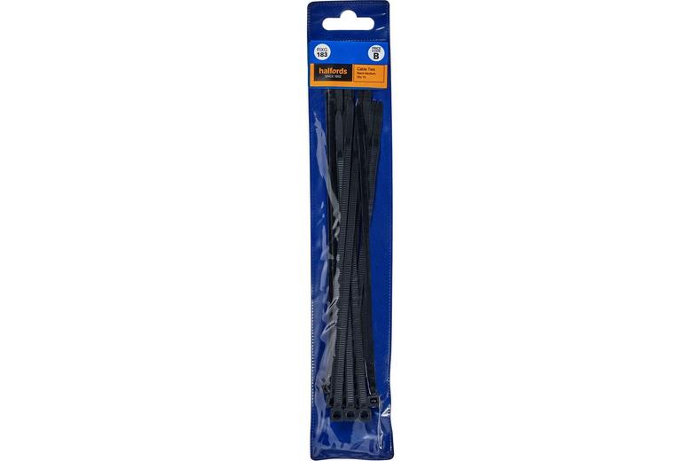 Halfords Cable Ties 200mm Black (FIXG183) Halfords Cable Ties 200mm Black (FIXG183)