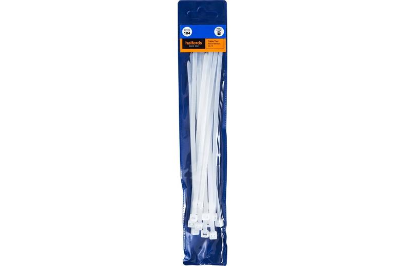 Halfords Cable Ties 200mm Natural (FIXG184) Halfords Cable Ties 200mm Natural (FIXG184)