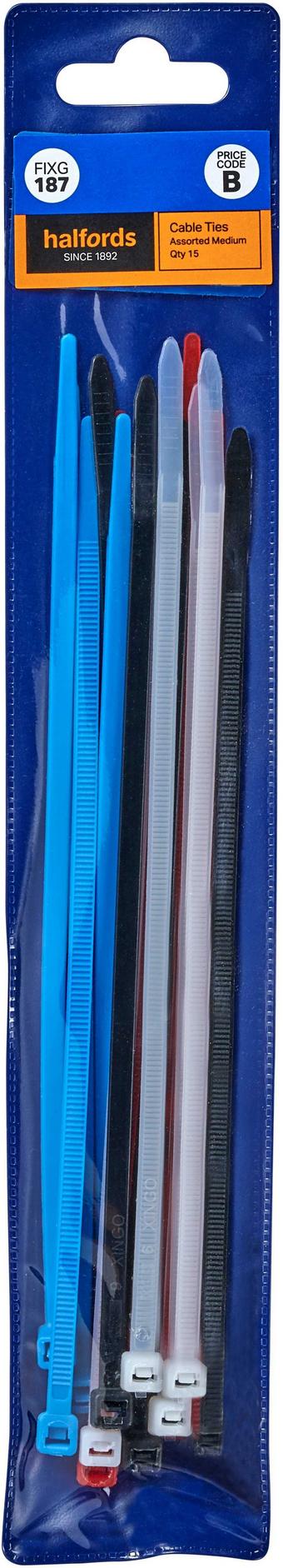 Halfords Cable Ties 200mm (FIXG187)