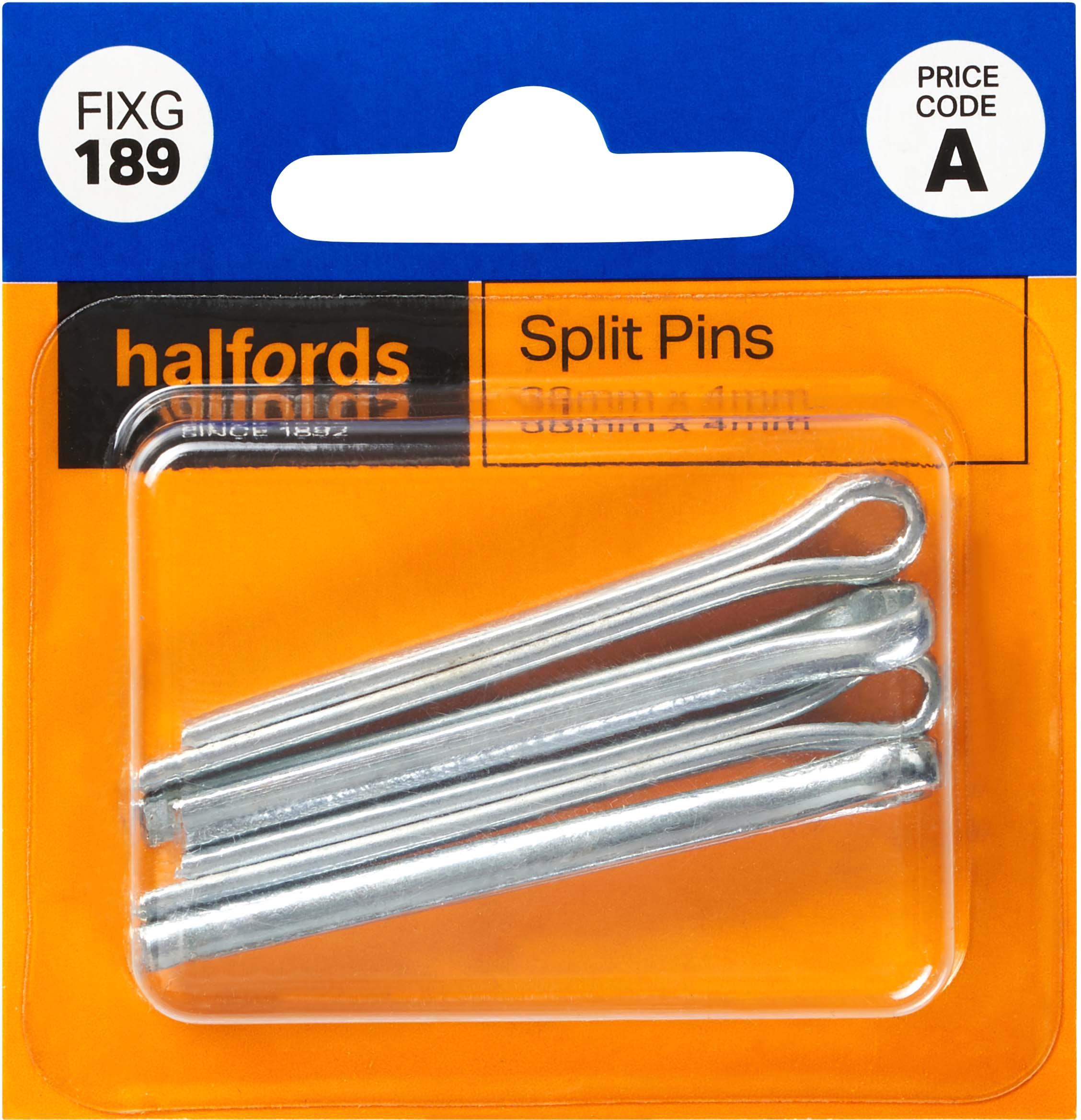 Halfords Split Pins 38x4mm (FIXG189) Halfords UK