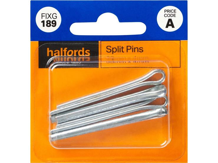 Halfords Split Pins 38x4mm (FIXG189)