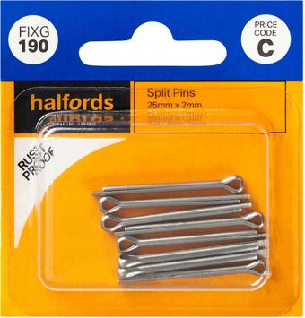 Halfords Split Pins 25mmx2mm (FIXG190)