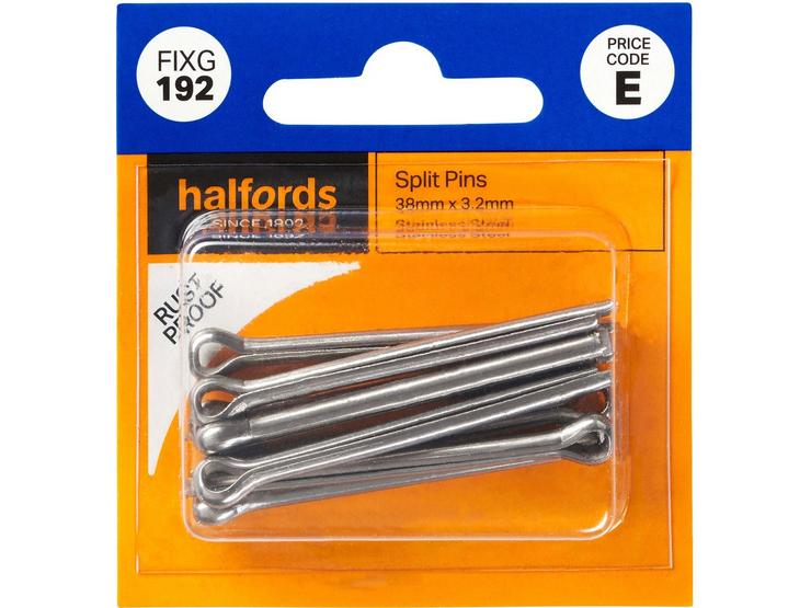 Halfords Split Pins 38mmx3.2mm (FIXG192)