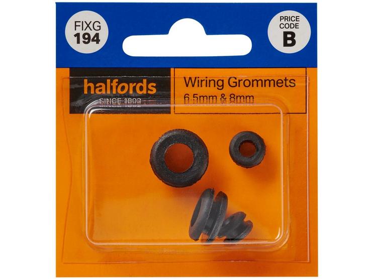 Halfords Wiring Grommets 6.5 & 8mm (FIXG194)