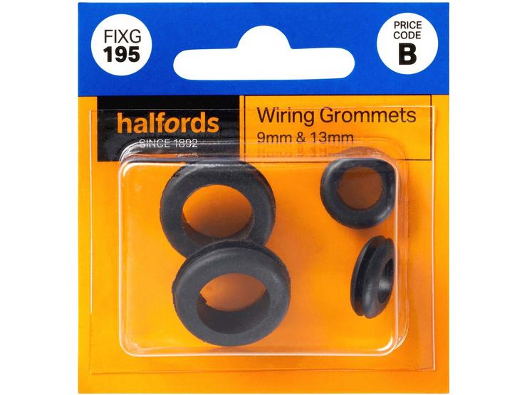 Halfords Wiring Grommets 9 & 13mm (FIXG195)