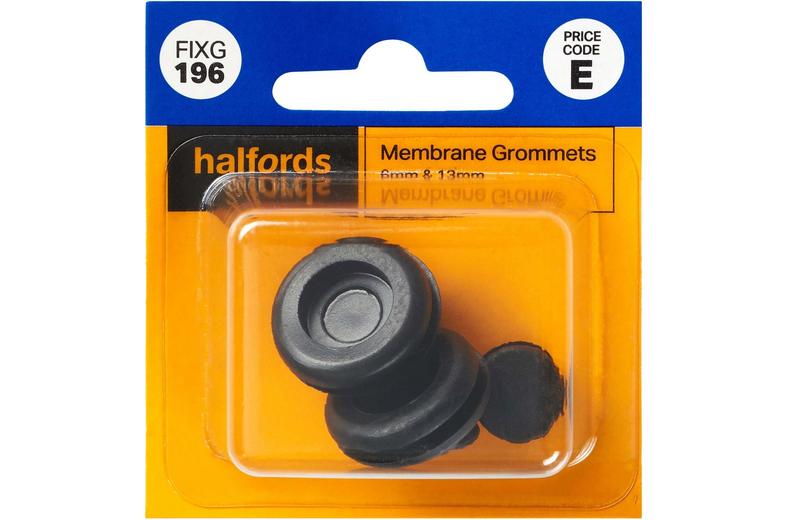 Halfords Membrane Grommets 6 & 13mm (FIXG196) Halfords Membrane Grommets 6 & 13mm (FIXG196)