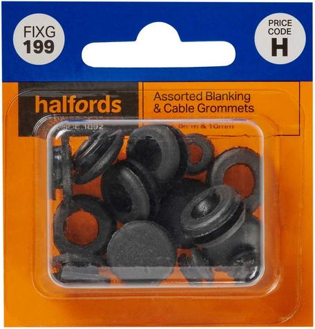 Halfords Assorted Rubber Grommets SBOX823 Halfords UK