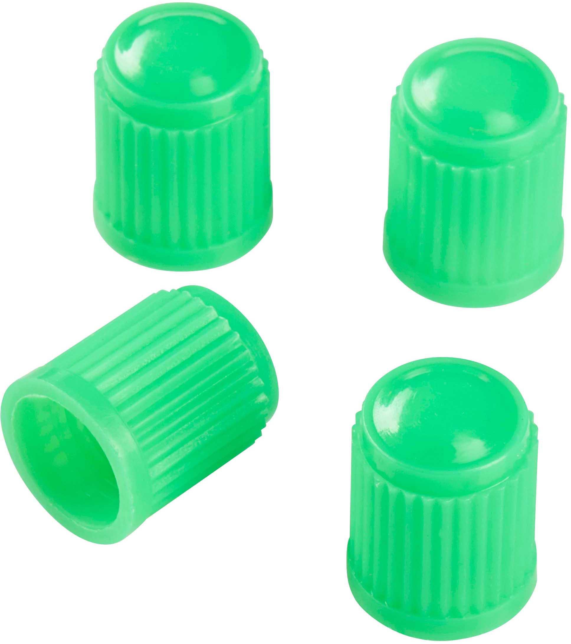 Halfords Tyre Valve Dust Caps - Green (FIXG222)