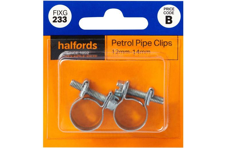 Halfords Petrol Clips 12-14mm (FIXG233) Halfords Petrol Clips 12-14mm (FIXG233)