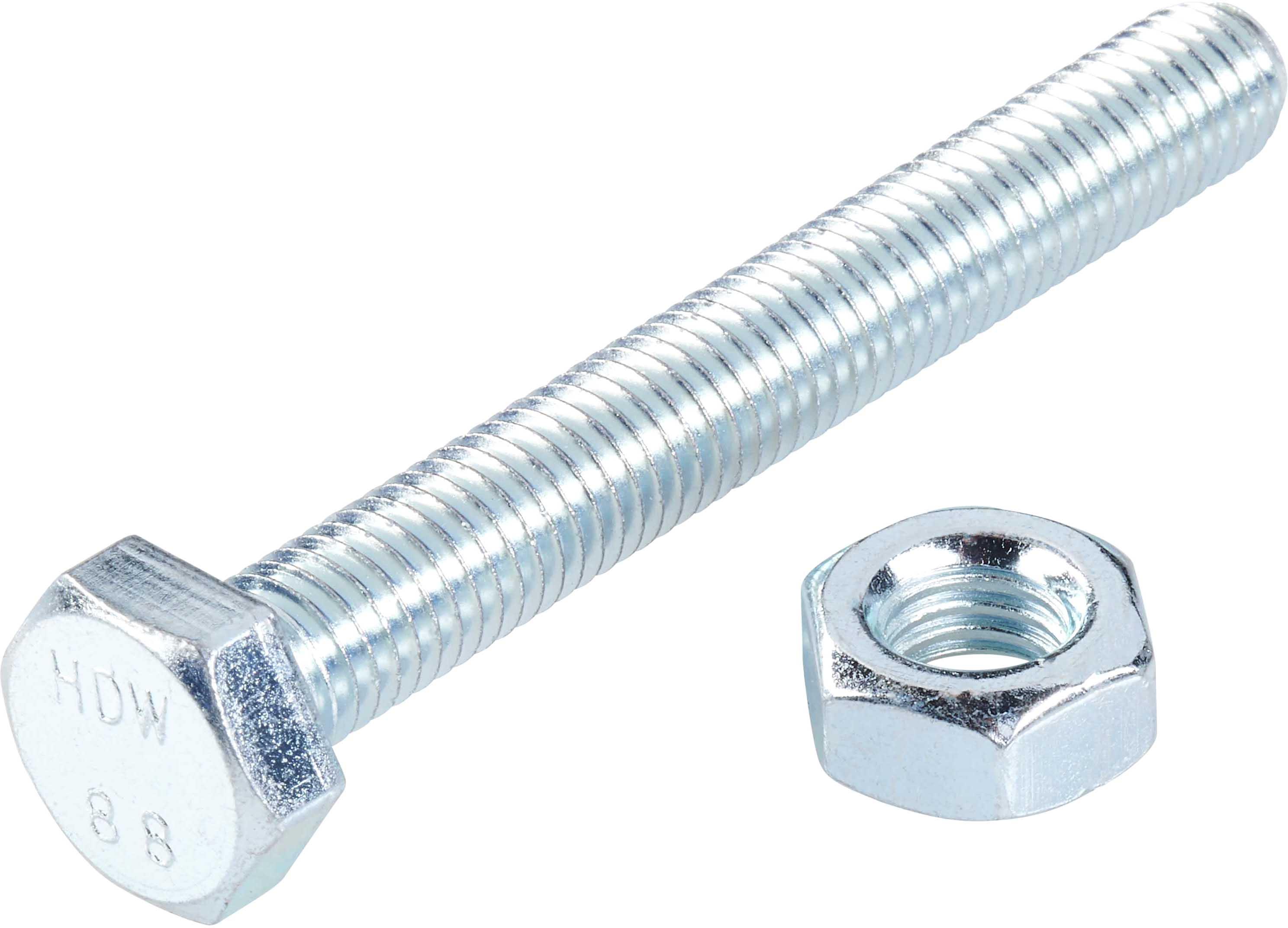 Halfords Set Screw & Nut M10 x 80mm (FIXG242)