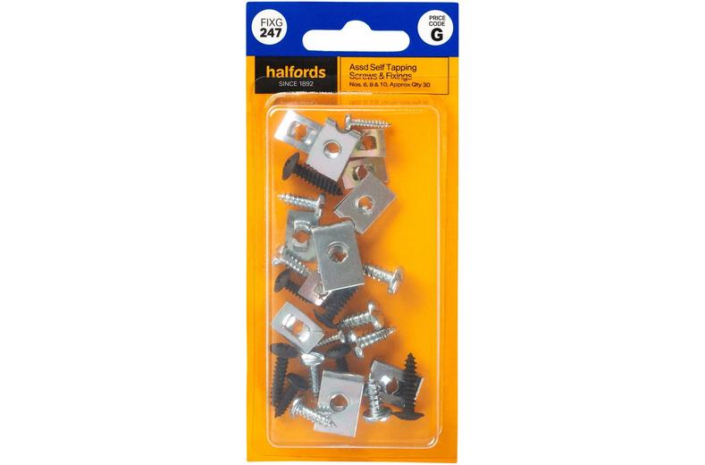 Halfords Assorted Self Tapping Screws & Fixings (FIXG247) Halfords Assorted Self Tapping Screws & Fixings (FIXG247)