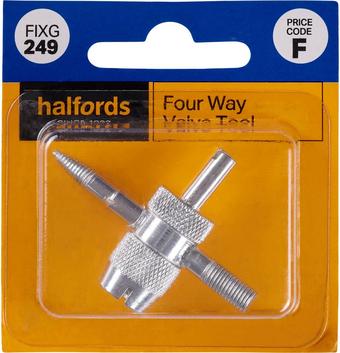 Halfords 4 Way Valve Tool (FIXG249)