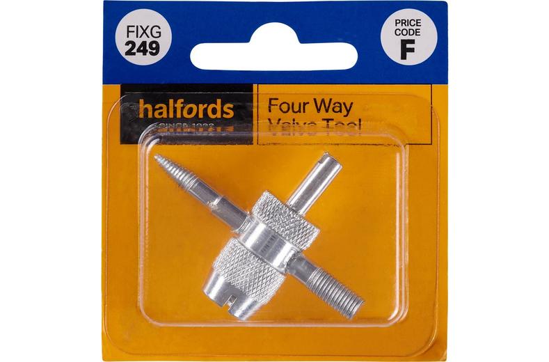 Halfords 4 Way Valve Tool (FIXG249) Halfords 4 Way Valve Tool (FIXG249)