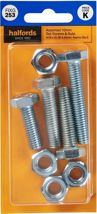 Halfords sales bike bolts