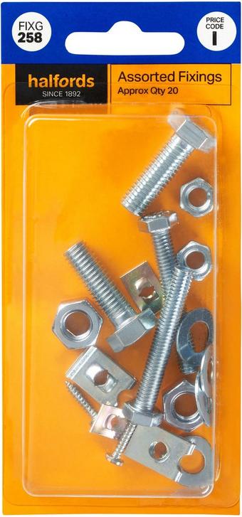 Halfords Assorted Fixings (FIXG258)