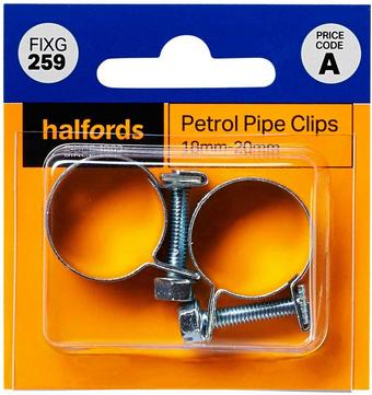 Halfords Petrol Pipe Clips 18-20mm (FIXG259)