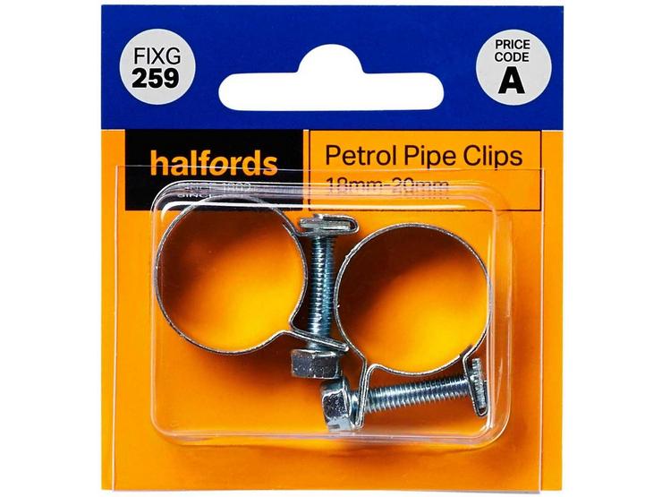 Halfords Petrol Pipe Clips 18-20mm (FIXG259)