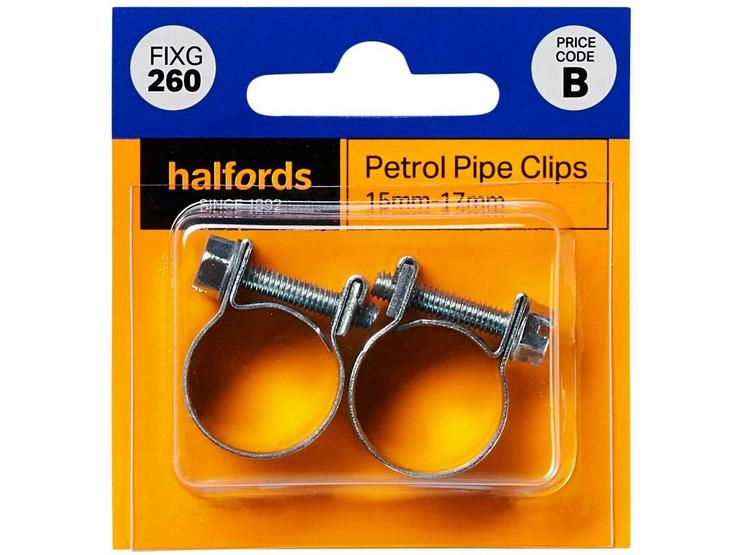 Halfords Petrol Pipe Clips 15-17mm (FIXG260)