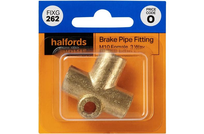 Halfords Brake Pipe Fitting M10 3-Way (FIXG262) Halfords Brake Pipe Fitting M10 3-Way (FIXG262)