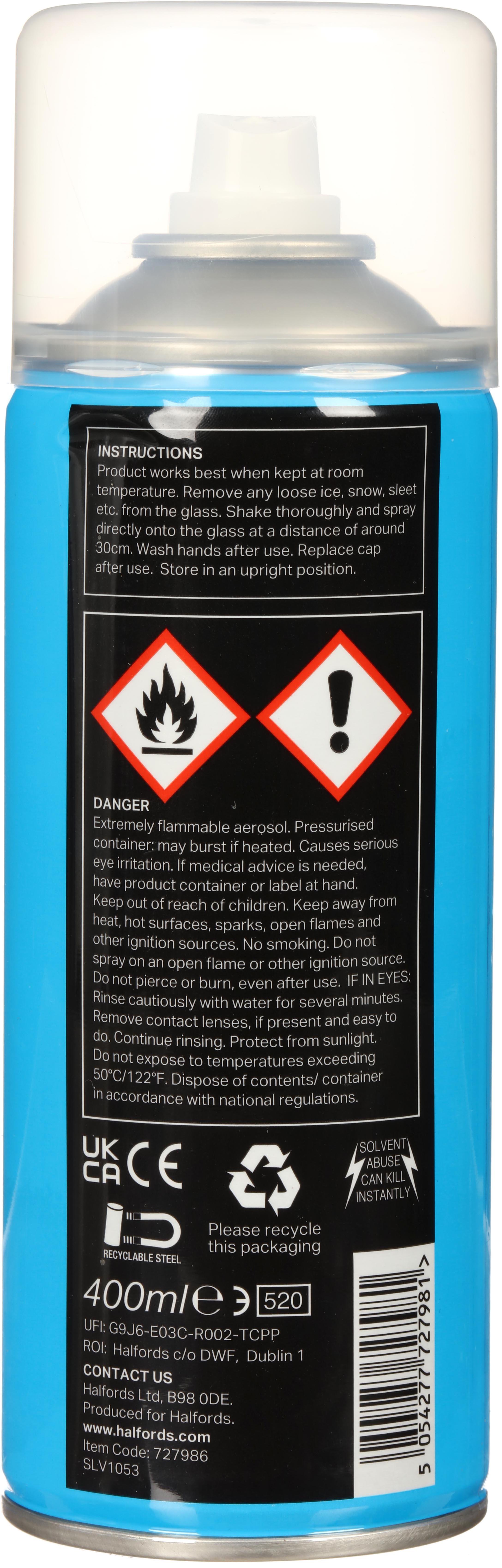 Halfords Aerosol De-Icer 400ml