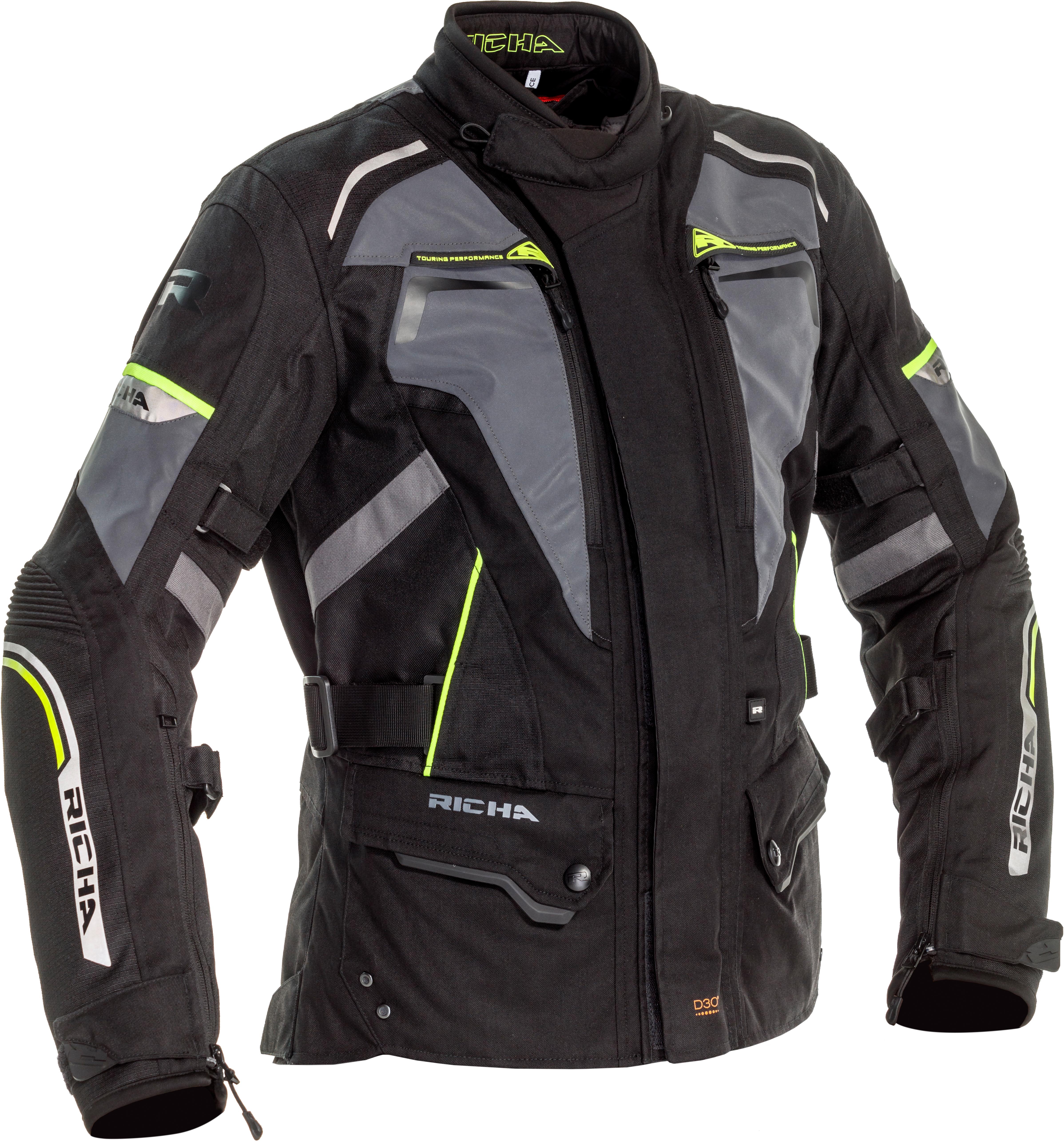 Richa Infinity 2 Jacket - Black/Fluo