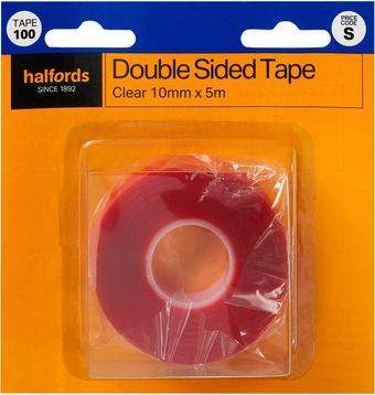 Halfords Clear Double Sided Tape (TAPE100)