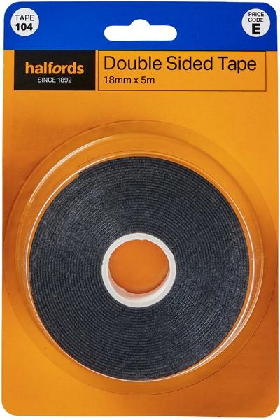 Halfords Double Sided Tape 18mm x 5m (TAPE104) Halfords Double Sided Tape 18mm x 5m (TAPE104)