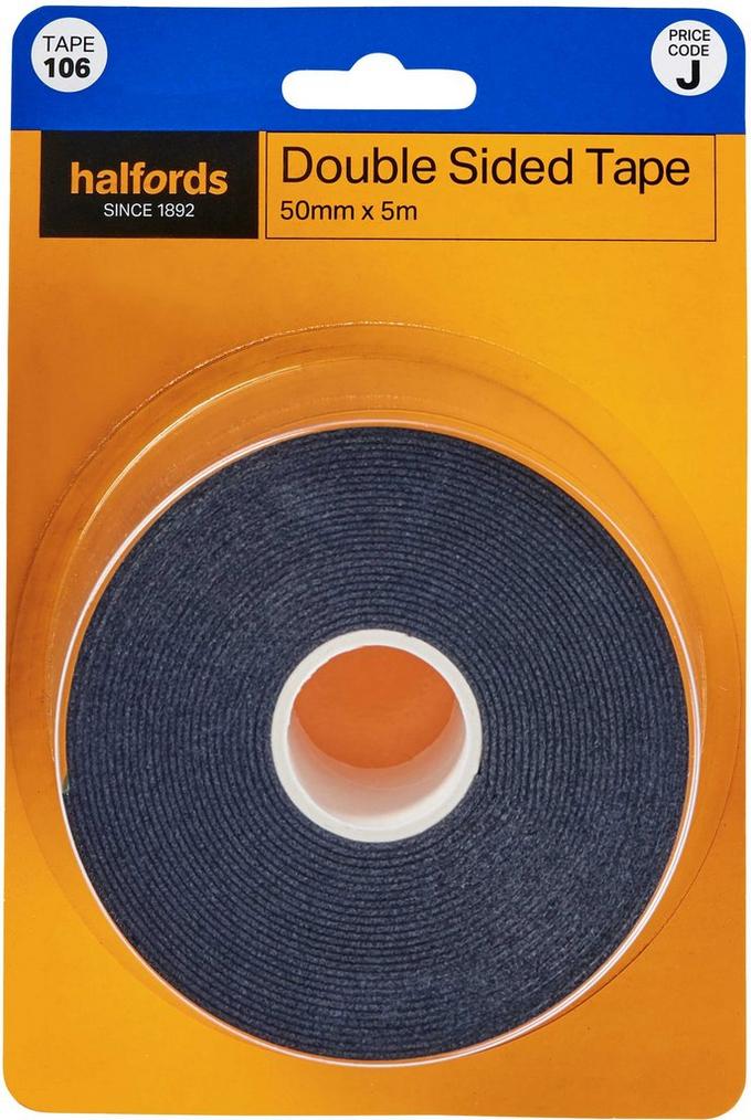 Halfords Double Sided Tape 50mm x 5m TAPE106 Halfords UK