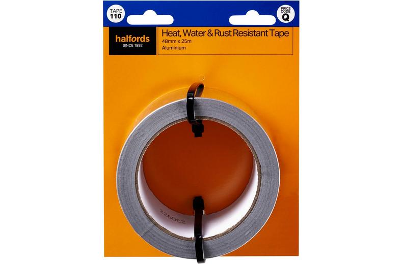 Halfords Heat, Water, Rust Resistant Tape 48mmx25m (TAPE110) Halfords Heat, Water, Rust Resistant Tape 48mmx25m (TAPE110)