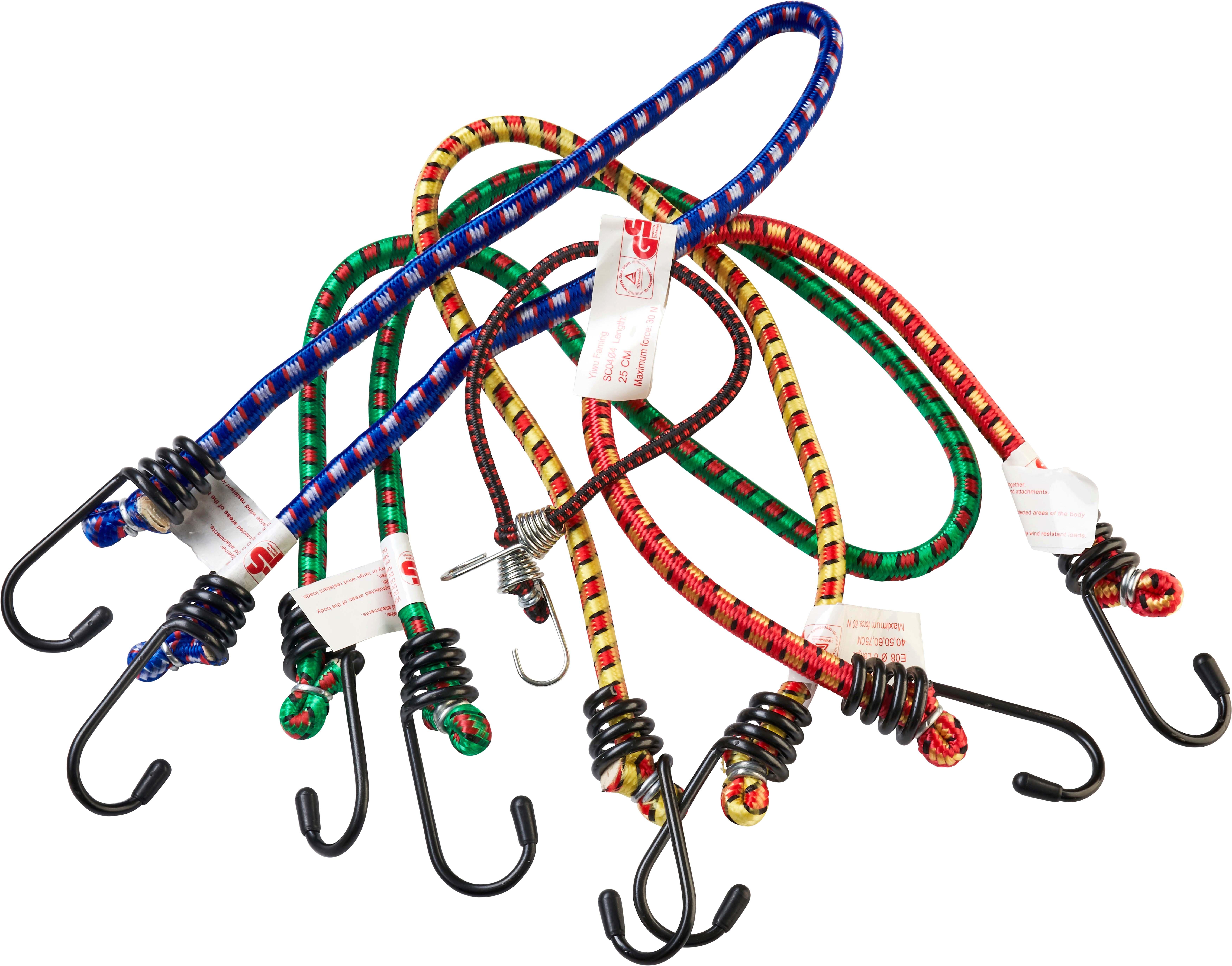 Halfords Assorted Luggage Straps 20 x 4/8mm (LBOX909)