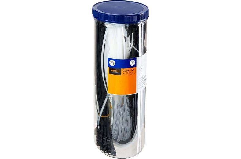 Halfords Assorted Cable Ties Pack of 600 (LBOX911) Halfords Assorted Cable Ties Pack of 600 (LBOX911)