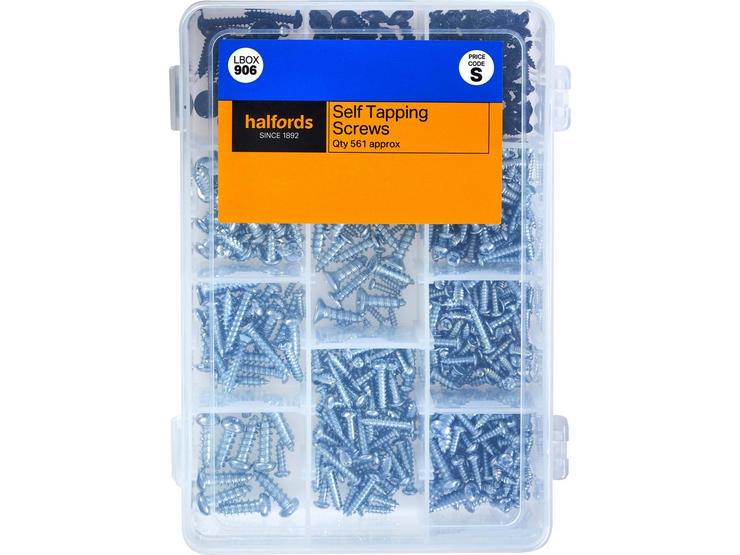 Halfords Assorted Self-Tapping Screws (LBOX906)