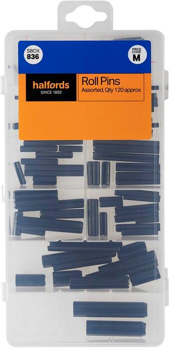 Halfords Assorted Roll Pins (SBOX836)