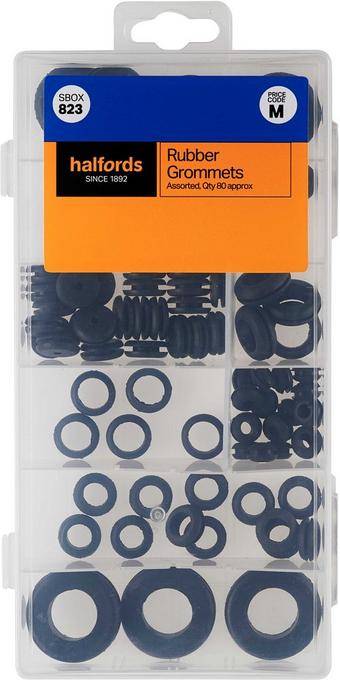 Halfords Assorted Rubber Grommets (SBOX823)