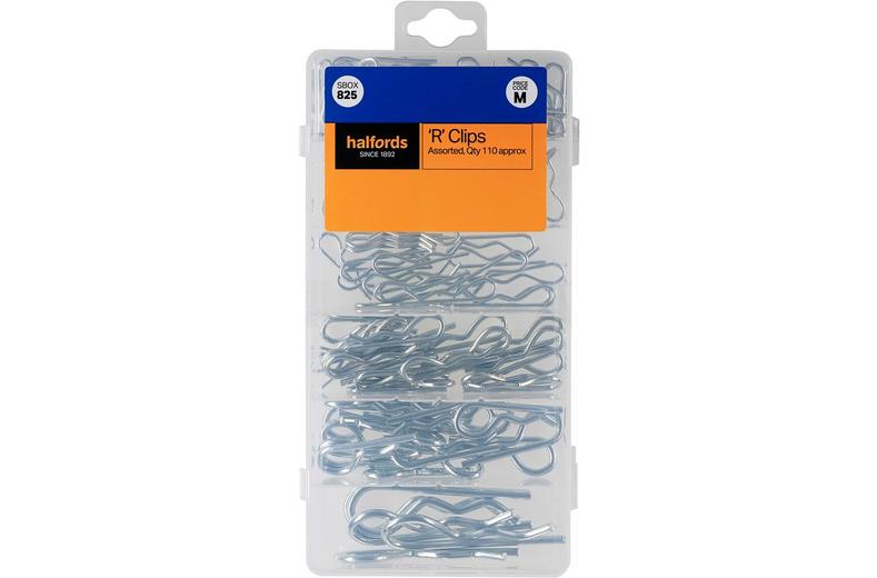 Halfords Assorted R Clip (SBOX825) Halfords Assorted R Clip (SBOX825)