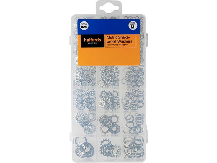 Halfords Assorted Shake Proof Washers (SBOX824)