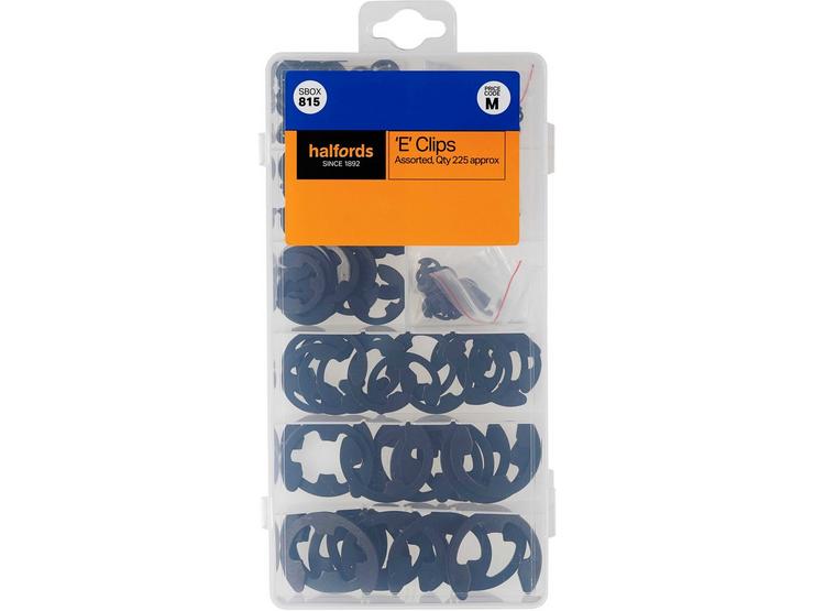 Halfords Assorted E Clips (SBOX815)