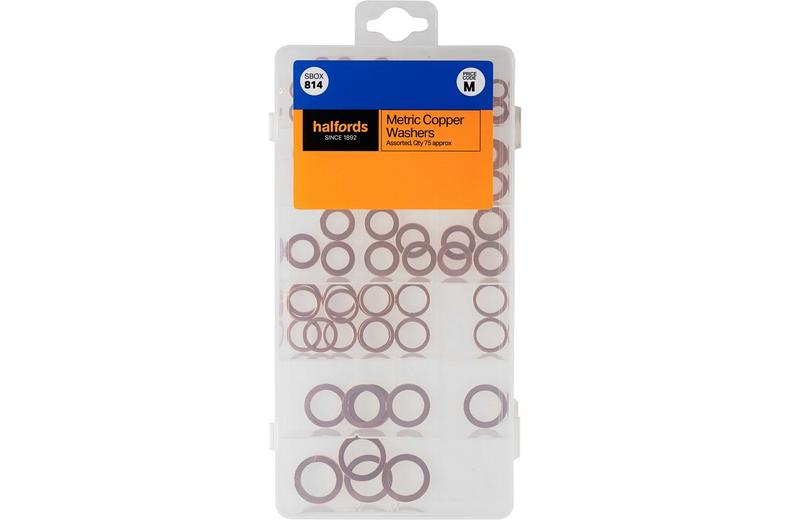 Halfords Assorted Copper Washers (SBOX814) Halfords Assorted Copper Washers (SBOX814)