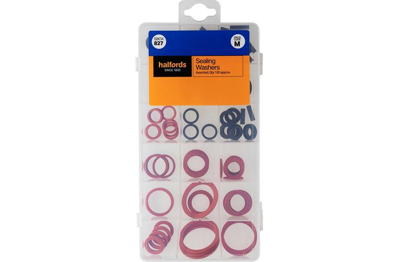 Halfords Assorted Sealing Washers (SBOX827) Halfords Assorted Sealing Washers (SBOX827)
